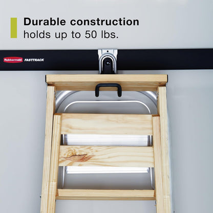 Rubbermaid FastTrack Ladder Hook - Heavy-Duty Wall Mount Organizer for Garage & Shed Storage