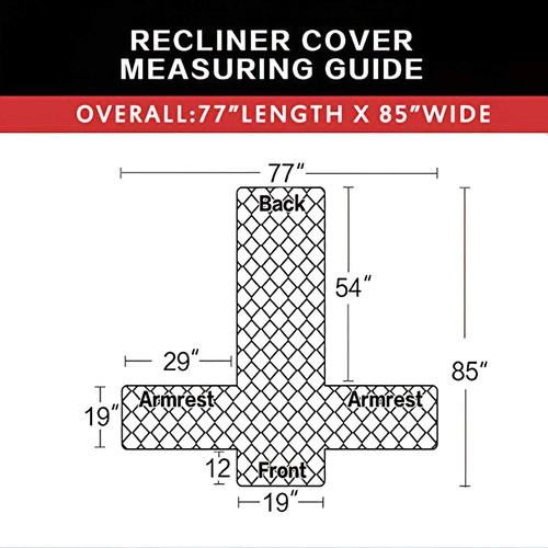 Easy-Going Recliner Chair Slipcover Reversible Sofa Cover Water Resistant Couch Cover Furniture Protector with Elastic Straps for Pets Dog (Recliner, Navy/Navy)