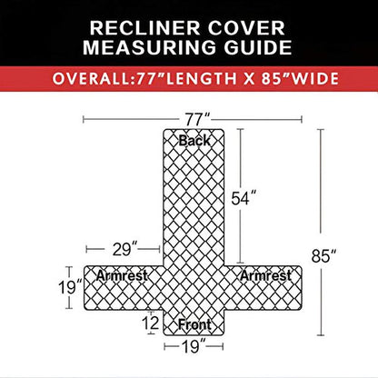 Easy-Going Recliner Chair Slipcover Reversible Sofa Cover Water Resistant Couch Cover Furniture Protector with Elastic Straps for Pets Dog (Recliner, Navy/Navy)