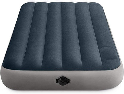 Intex Dura-Beam Twin Air Mattress - Fiber-Tech Construction, 10in Height, 300lb Capacity