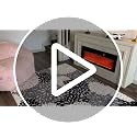 Arenarug 5x7 Grey White Black High-Low Plush Washable Area Rug - Floral Design