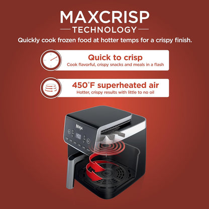 Ninja Air Fryer Pro XL 6-in-1 - 6.5 QT Capacity with Max Crisp Technology & Nonstick Basket