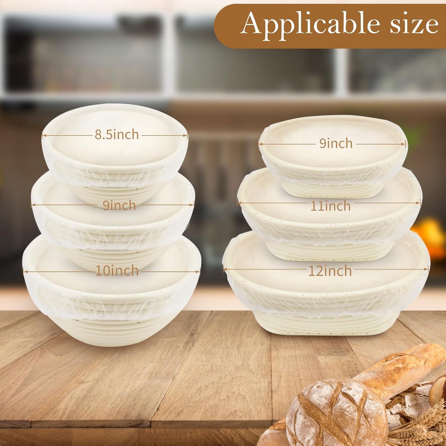 Skiennix 120pcs Shower Caps - Reusable Bowl Covers for Sourdough Bread Proofing | Elastic Plastic Design