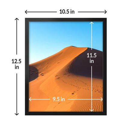 LaVie Home 10x12 Picture Frame for Wall Display, 10x12 Black Picture Frame with HD Plexiglas, 10 x 12 Frame 1 Pack, Display Frame for Vertical or Horizontal, Classic Collection