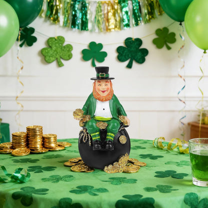 St. Patrick's Day Gnomes | 5.7-Inch Irish Resin Figurines for Home Decoration & Tiered Trays