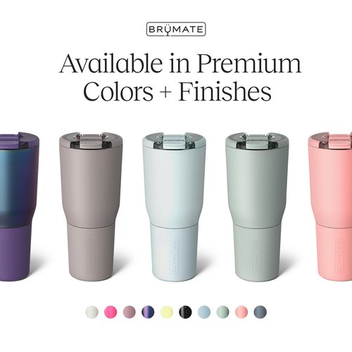 BrüMate Nav 35oz 100% Leak Proof Insulated Travel Tumbler with Magnetic BevLock™ Lid - Double Wall Cup-Holder Friendly Stainless Steel Mug (Lilac Dusk)