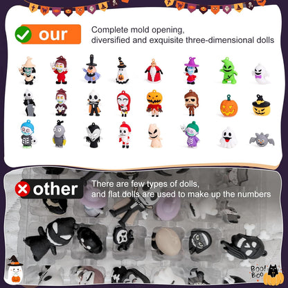 Nightmare Before Christmas Advent Calendar 2025 - 24-Day Halloween Countdown with Classic Doll Collectibles & Ornaments