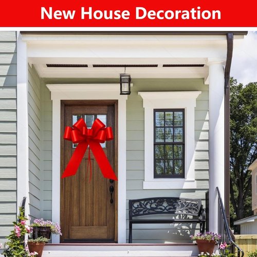 Big Car Bow - 30 Inch Giant Gift Bow for Cars | Perfect for Birthdays, Weddings & Holidays (Red)