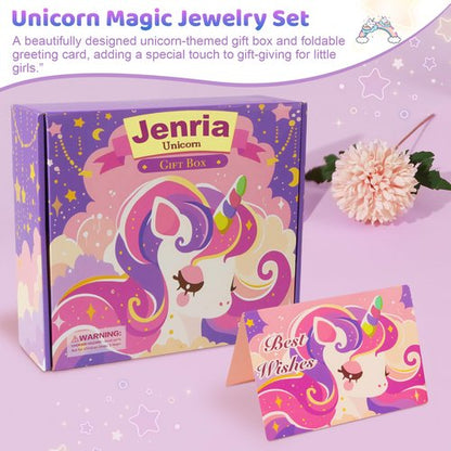 Jenria Unicorn Gifts for Girls, Easter Baskets for Kids, Birthday Gifts for Girls Age 3 4 5 6 7 8 9 10 Years Old Girl, Gift Ideas, Girls Toys Age 6-8, Unicorn Toys for Daughter, Niece