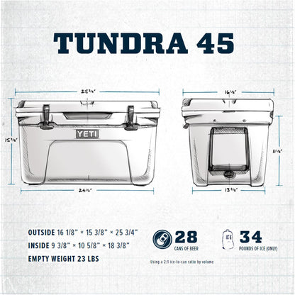 YETI Tundra 45 Cooler - Durable Insulated Design for Outdoor Adventures | Perfect for Camping & Fishing