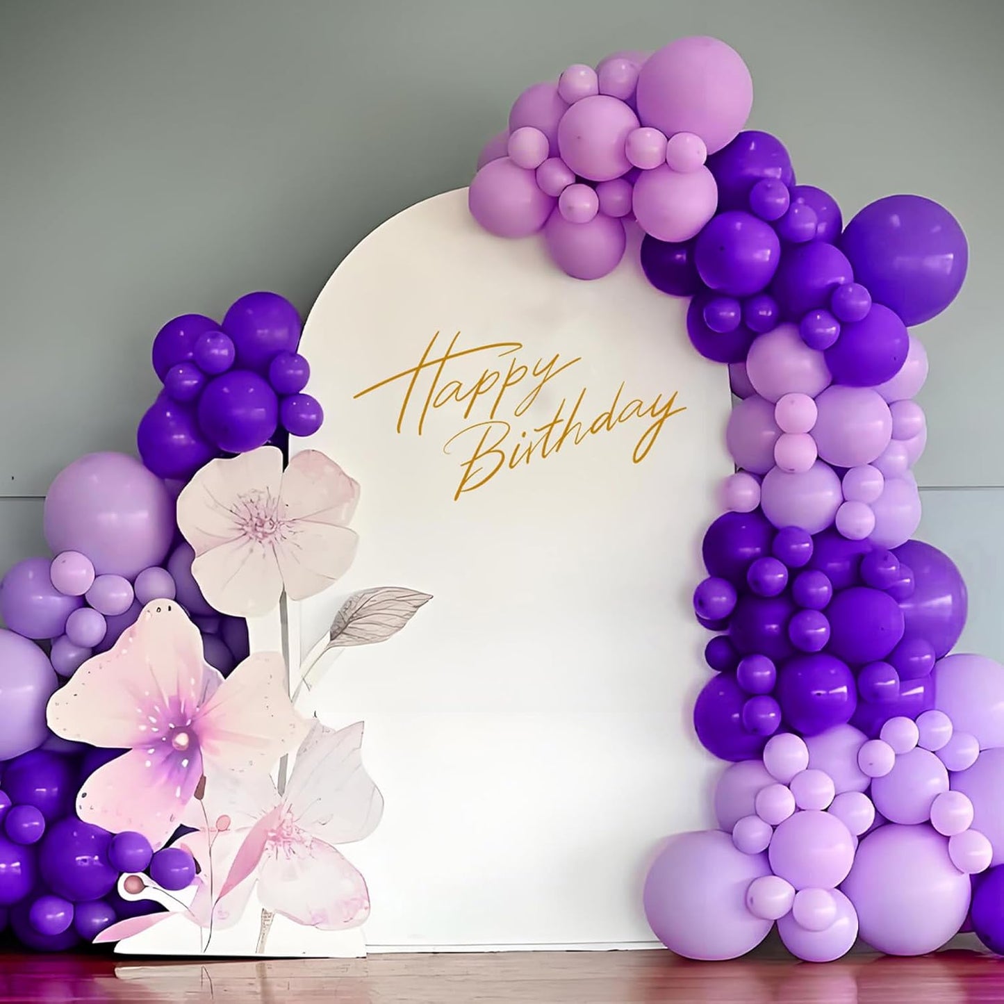 Skiennix Dark Purple Balloons - 120-Piece Set for Graduation, Birthday & Wedding Decor | 5-18 Inch Sizes