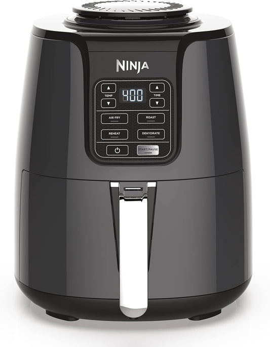 Ninja Air Fryer - 4 QT Capacity | 4-in-1 Cooking Functions | Dishwasher Safe Parts | Includes 20 Healthy Recipes | Grey