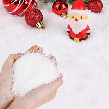 FOIMAS Artificial Snow - Glittery Fake Snow Powder for Christmas Village Crafts | 100g/3.6oz