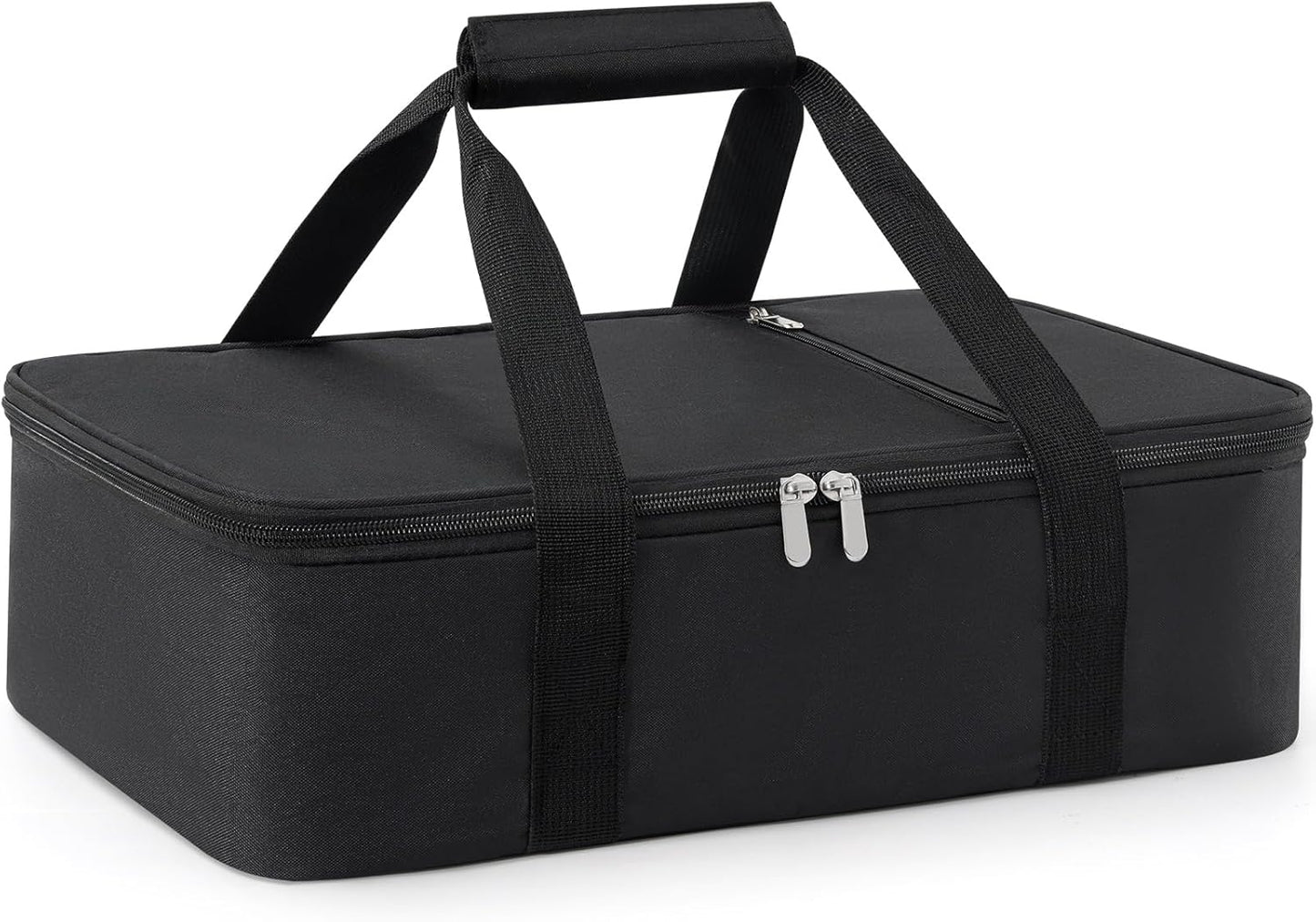 Skiennix Insulated Casserole Carrier - Versatile Tote for Hot or Cold Food | Fits 9"x13" Baking Dish, Black
