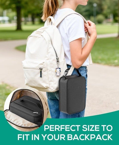 HowFly Insulated Lunch Bag - Portable Thermal Cooler for Work & School - Reusable Black Meal Bag with Buckle Handle