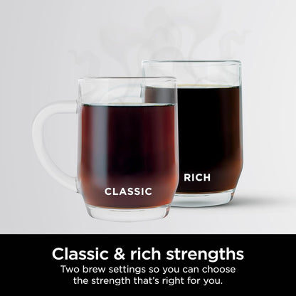 Ninja 12-Cup Programmable Coffee Brewer - 2 Brew Styles, Adjustable Warm Plate, 60oz Reservoir - Black/Stainless Steel