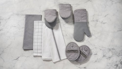 Le Creuset Kitchen Towels Set - 3 Premium Sable Towels for Stylish Cooking & Baking