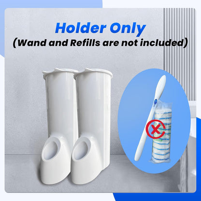 Skiennix Toilet Wand Caddy Holder - Disposable Brush Kit for Easy Toilet Cleaning | Wall Mounted Storage