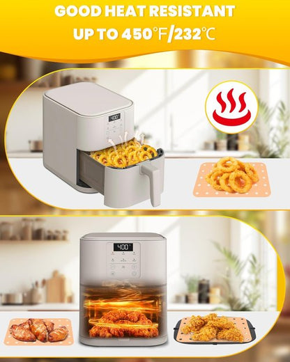 Bella 230PC Air Fryer Paper Liners - Non-Stick Parchment Sheets for Easy Cleanup | 200 Sheets + 30 Extras