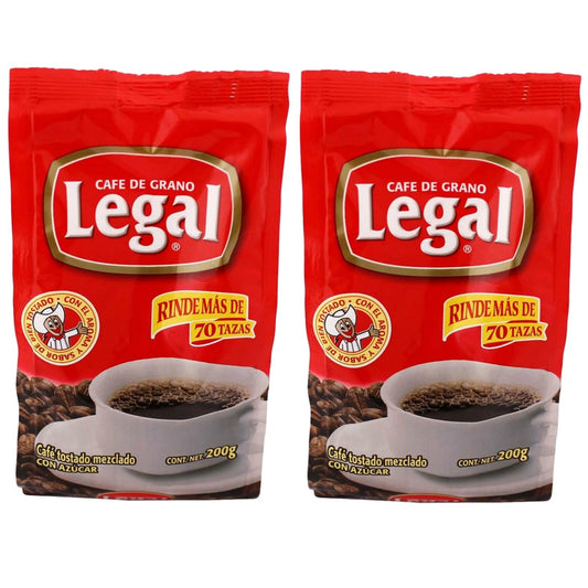 Cafe Legal Mexican Ground Coffee 7 Ounces (Pack of 2) - Cafe Legal Mexicano (Pack of 2)