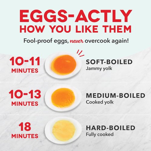 Dash Deluxe Egg Cooker - 3-in-1 Boiler, Poacher & Steamer - Holds 12 Eggs, Aqua - BPA Free & Dishwasher Safe