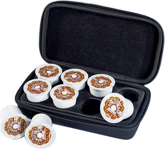 Maoershan Coffee Pods Holder Protective Travel Case Compatible With The Original Donut Shop/Starbucks/Keurig Green Mountain Dark Single-Serve Keurig Medium Roast K-Cup Coffee Pods (Only Case)