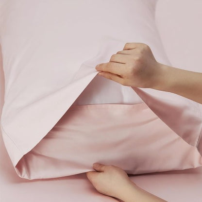 Bedsure King Size Cooling Sheets Set - Breathable & Soft Rayon from Bamboo, Deep Pocket, Pink