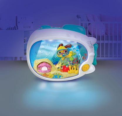 Winfun 3-in-1 Soothing Seas Nightlight - Music Box Projector with Calming Lullabies | Perfect for Crib or Tabletop