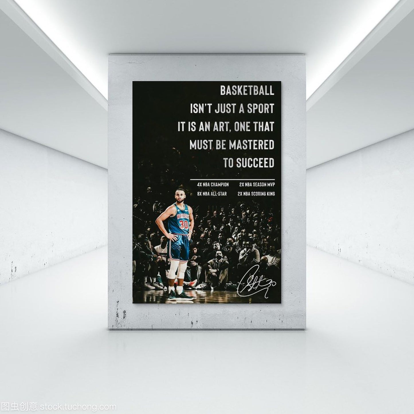 Sports Star Stephen Curry Signed Inspirational Poster Personal Record Decorative Painting Canvas Wall Art Living Room Aesthetic Posters For Boys Bedroom Teens Room. Painting - Single 2-3-Unframe-style