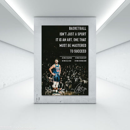 Sports Star Stephen Curry Signed Inspirational Poster Personal Record Decorative Painting Canvas Wall Art Living Room Aesthetic Posters For Boys Bedroom Teens Room. Painting - Single 2-3-Unframe-style