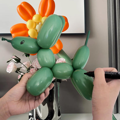Sage Green 260Q Balloons by [Brand Name] - Thick Latex Twisting Balloons for Animal Models | 100pcs Set