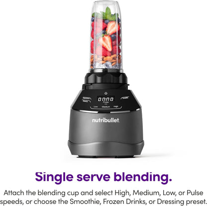 Nutribullet Triple Prep System - Versatile Kitchen Blender with 3 Cup Sizes | Sleek Black Design