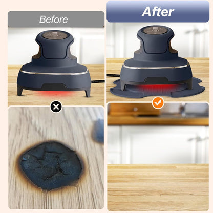 Palksky Silicone Air Fryer Trivets - Heat-Resistant Hot Pads for Ninja Crispi | Portable Green Kitchen Aid