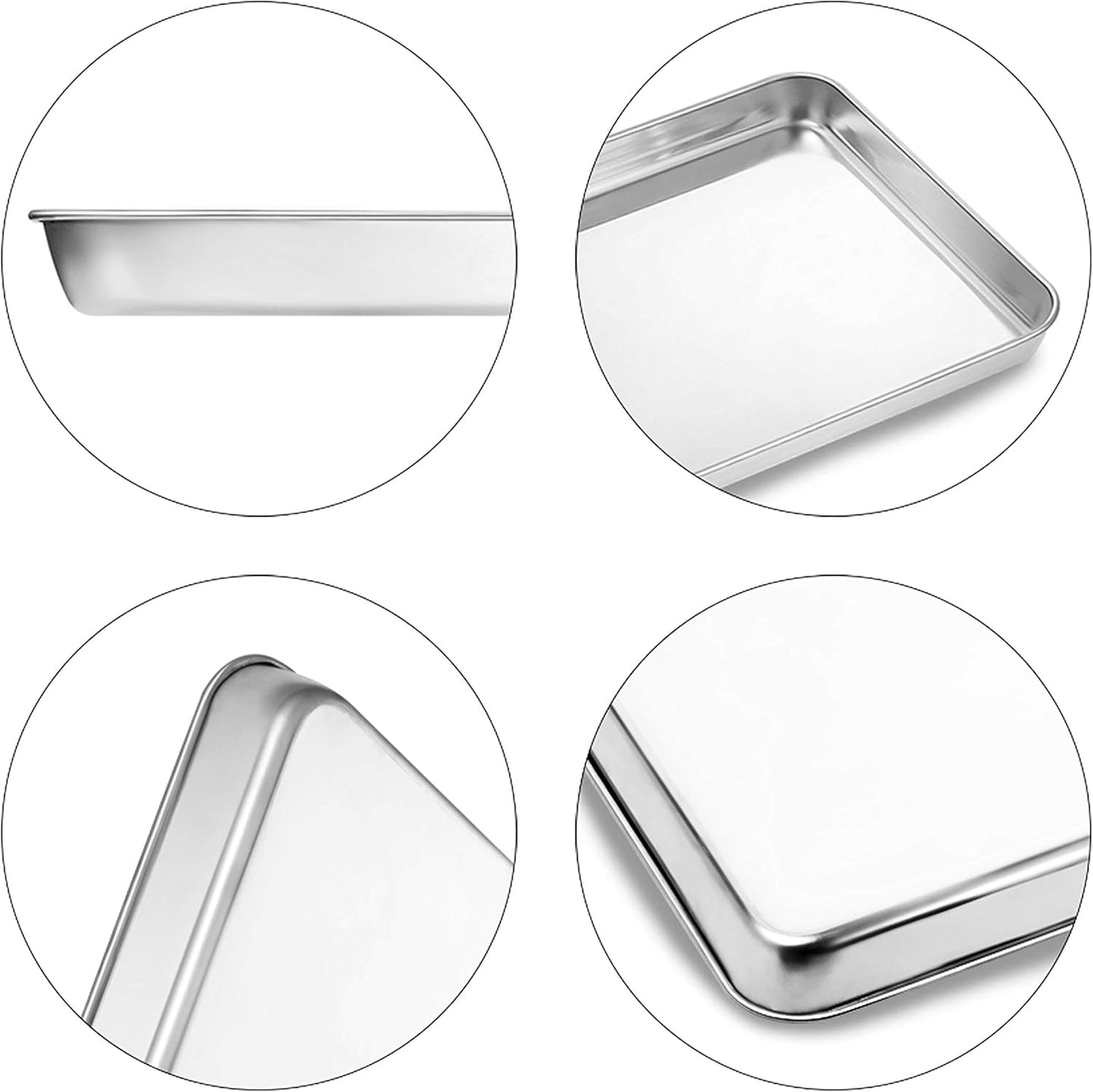 Regine Switzerland Cookie Sheet & Cooling Rack Set - 16-Inch Stainless Steel Bakeware, Non-Toxic & Easy Clean