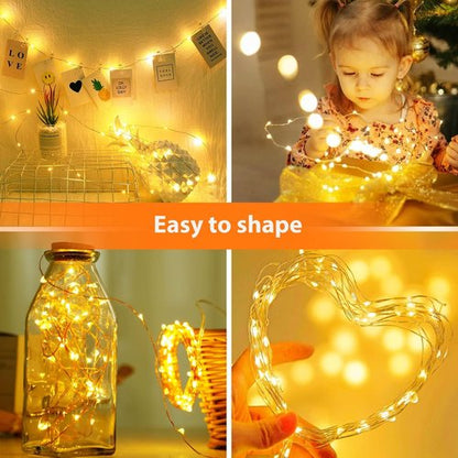 Litogo 24 Pack Fairy Lights - Battery Operated 7ft Waterproof String Lights for Mason Jars & Wedding Decor | Warm White