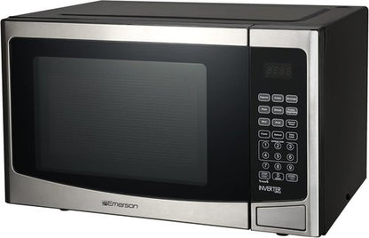 Emerson Microwave Oven - 1.2 Cu. Ft. Capacity, 1000W Power, Inverter Technology & LED Display - Stainless Steel