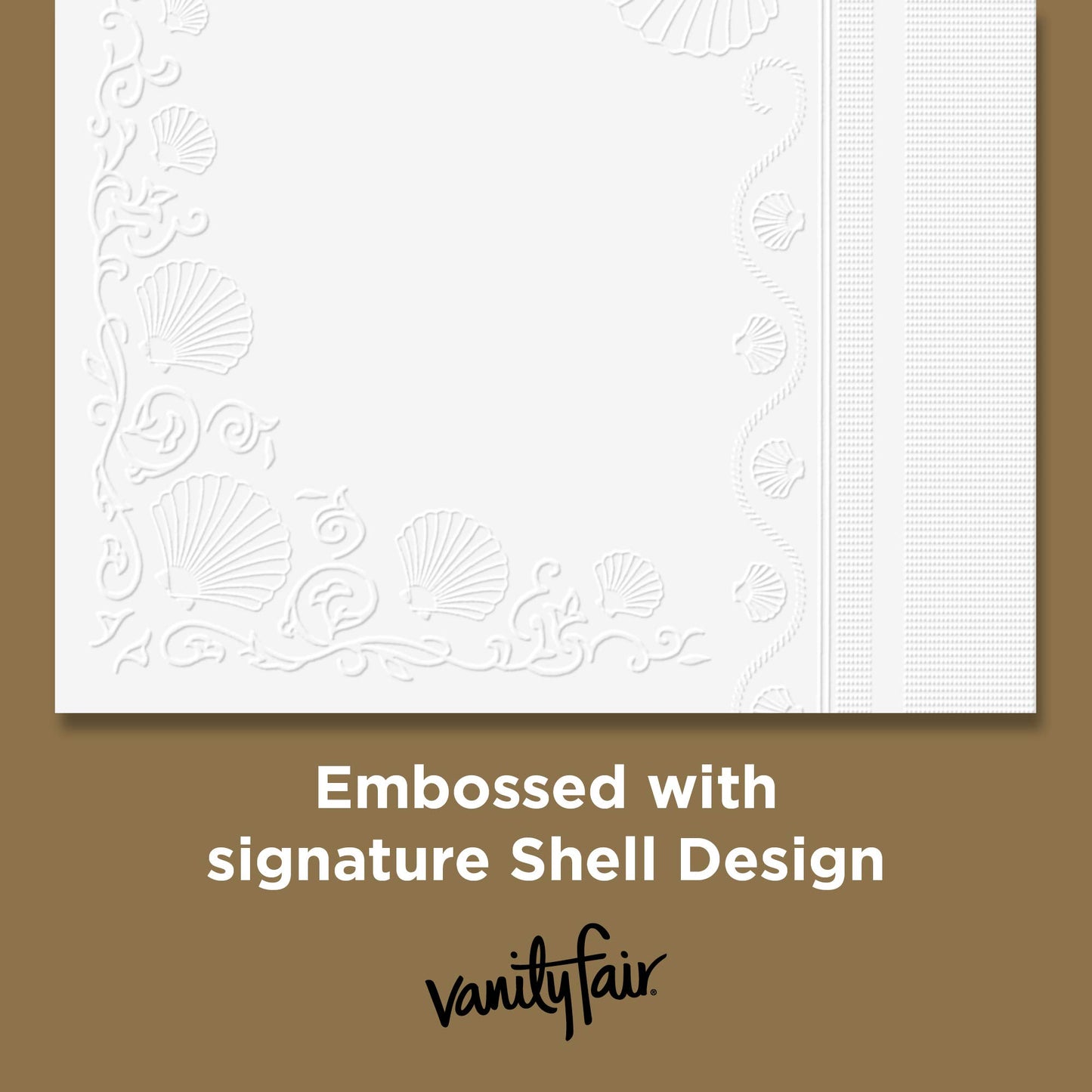 Vanity Fair Entertain Paper Napkins, 40 Count, Disposable Napkins Made For Entertaining And Events