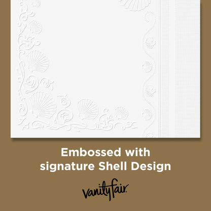 Vanity Fair Entertain Paper Napkins, 40 Count, Disposable Napkins Made For Entertaining And Events
