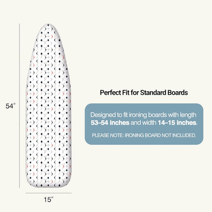 UniSimp Ironing Board Cover - Extra Thick Natural Cotton, Scorch & Stain Resistant | 15"x54" Size