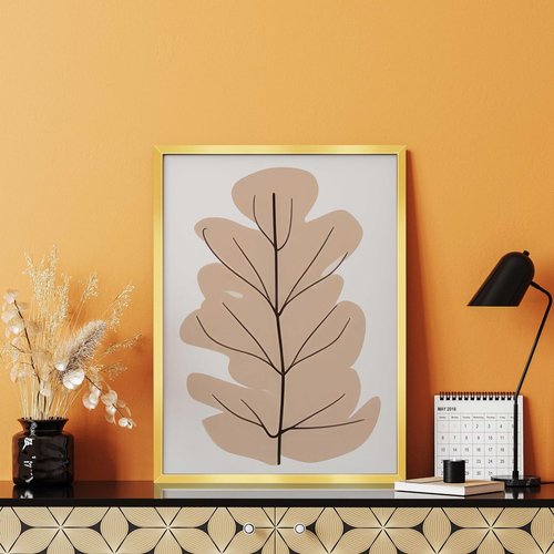 LaVie Home 24x32 Picture Frame for Wall Display, 24x32 Gold Picture Frame with HD Plexiglas, 24 x 32 Poster Frame 1 Pack, Display Frame for Vertical or Horizontal, Classic Collection