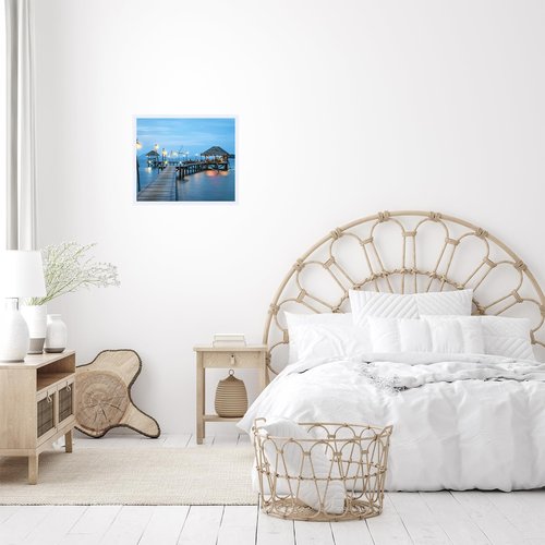 JCJMY 16x18 Picture Frame - White, Horizontal & Vertical Formats for Wall Hanging, 16 x 18 Gallery Frame for Photos & Posters