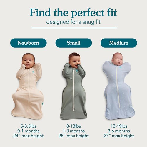 Love To Dream Swaddle UP - Baby Sleep Sack for Self-Soothing | Snug Fit, 1.0 TOG, Navy, Newborn 5-8.5 lbs