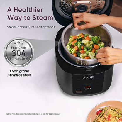 COSORI Rice Cooker - 10 Cup Capacity with 24-Hour Keep Warm Feature | Non-Stick Ceramic Pot & 18 Functions