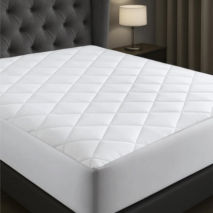 Niagara Cotton Mattress Pad - Ultra Plush Cooling Protector for Queen Size 60x80 | Fits 20-Inch Deep Mattresses