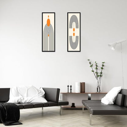 DOAI ART 8x24 Picture Frame Black 2 Pack, Poster Frames 8 x 24 inches or 8x24 Frame with HD Plexiglass for Horizontal or Vertical Wall Mounting, Durable Scratch-proof Safe and Artistic