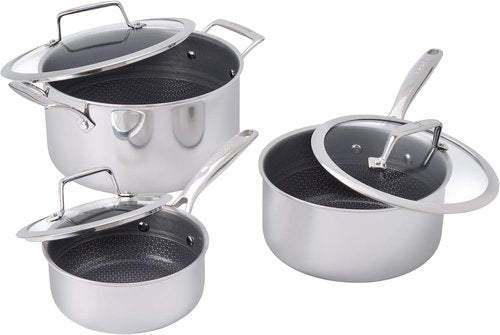 Henckels Paradigm Ceramic - 6-Piece Stainless Steel Dual Performance Cookware Set