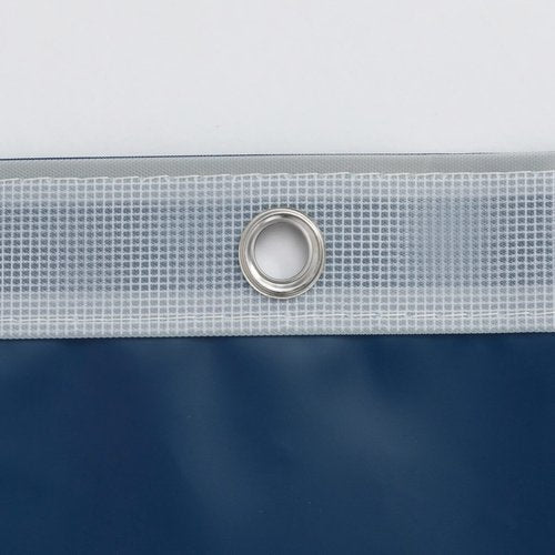 Barossa Design Navy Shower Curtain Liner with 6 Magnets - Waterproof PEVA Shower Liner for Bathroom, 72" x 72" Standard Size, PVC Free, Metal Grommets - Navy Blue, 72x72