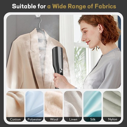 3 In 1 Travel Steamer Iron for Clothes, 900W Portable Clothing Garment Steamer, 0.9lbs Lightly, Travel Size, 10 Minutes of Continuous Steam, 120V Mini Handheld Clothes Steamer for Travel & Home