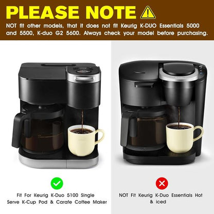 Keurig K-Duo 12-Cup Coffee Maker Replacement Glass Pot - Perfect Fit for K-Cup Pod & Carafe