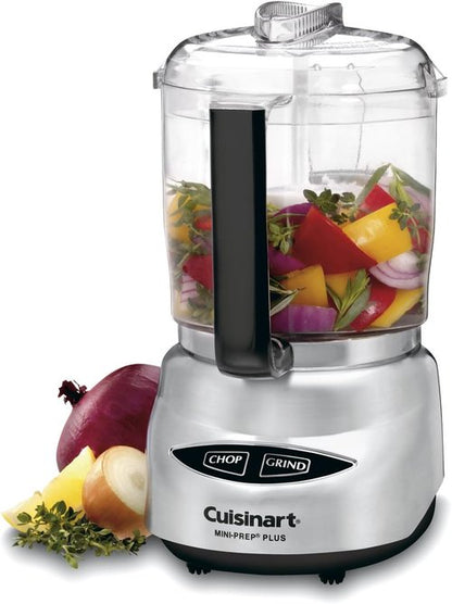 Cuisinart Mini Prep Plus Food Processor - 4 Cup Capacity, Brushed Stainless Steel Finish